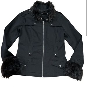 COPY - Rare TRIPP nyc XL Black Jacket (Faux Fur) Junior size